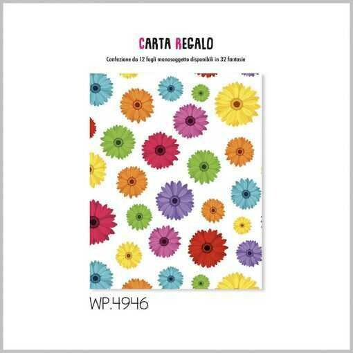 Carta Regalo 70x100cm FIORI 12Unt