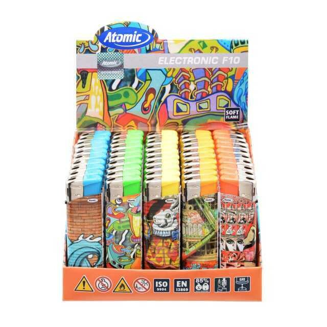 Accendino Elettronico ATOMIC Graffiti scx50pz