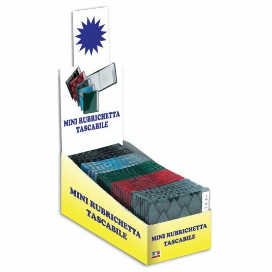 ALPLAST Rubrica Tascabile PVC MINIRUBRICHETTA 24 Pagine scx50pz