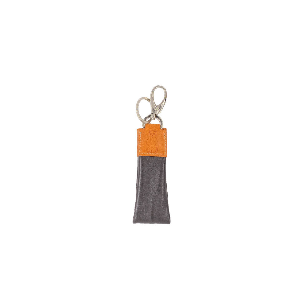 JUICE Portachiavi in Pelle con Zip e Click Gufo x1pz