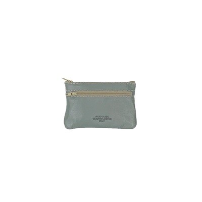 PHIL Portachiavi Bustina in Pelle con 2 Zip x1pz