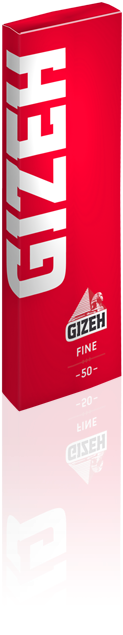 GIZEH Cartina Corta Singola FINE Rossa scx50pz