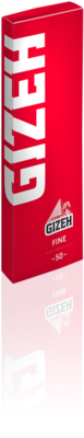 GIZEH Cartina Corta Singola FINE Rossa scx50pz