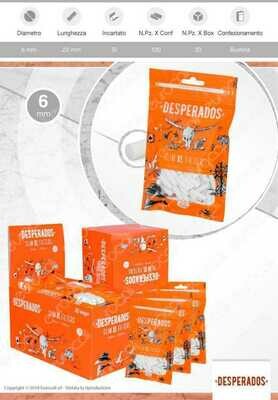 DESPERADOS Filtri Slim LONG 22x6mm in Busta 100ff scx30pz