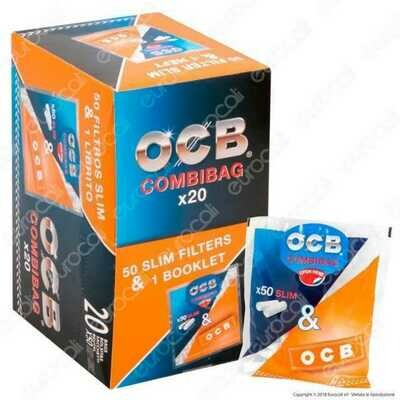 OCB COMBIBAG Filtri Slim 6mm + Cartina ORANGE scx20pz