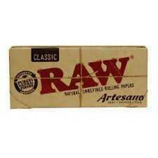 RAW Cartina Artesano 1-1/4 CLASSIC + Tips + Tray scx15pz