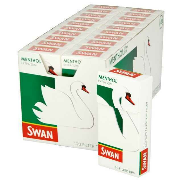SWAN Filtri EXTRASLIM 5,5mm al MENTOLO Ast. POP-UP 120ff scx20pz