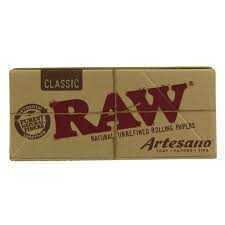 RAW Cartina Artesano KS Slim CLASSIC + Tips + Tray scx15pz