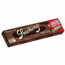 SMOKING Cartina Lunga KS Slim BROWN + Tips scx24pz