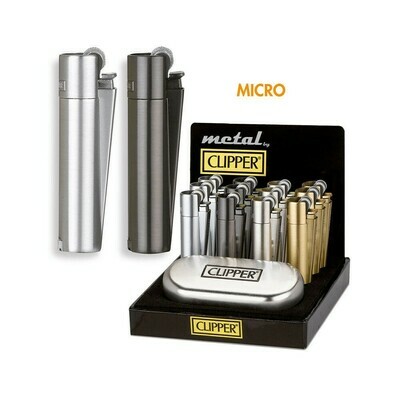 Accendino CLIPPER Micro METAL x1pz con Custodia