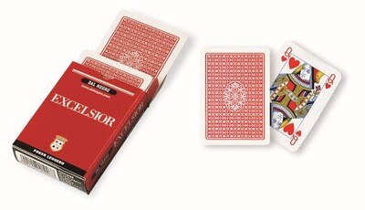 DAL NEGRO Carte da Poker EXCELSIOR ROSSO