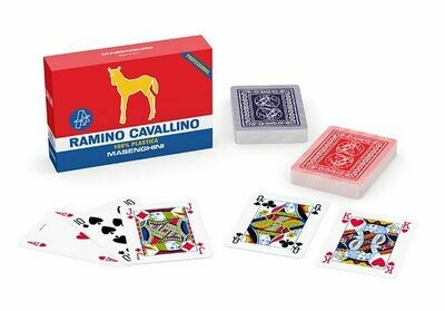 MASENGHINI Carte da Ramino CAVALLINO Plastica