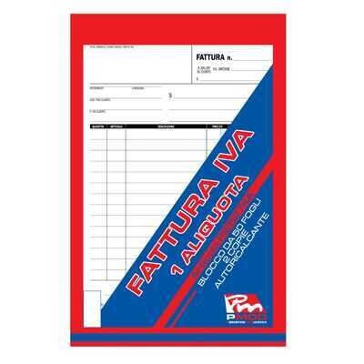 PMOD Fattura 1 Aliquota 50ff 3 Copie 23x15cm x1pz