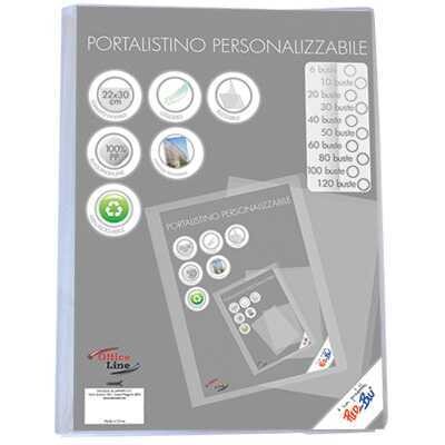 Portalistino Pers. OFFICE LINE Trasparente 10ff