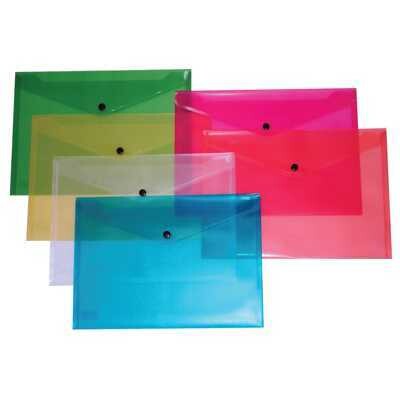 OFFICE LINE Busta con Bottone 10X22 Colori Assortiti scx12pz