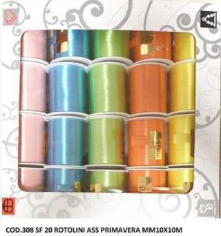 INAB Nastri Regalo Pastello SET 20 PZ 1CMx10M scx20pz