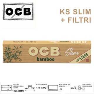OCB Cartina Lunga KS Slim BAMBOO + Filtri 32L scx32pz