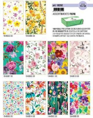 Carta Regalo 70x100cm KARTOS FIORI scx100unt