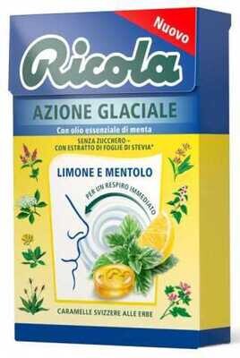 RICOLA Astuccio Azione Glaciale Limone Mentolo SZ 50gr scx20pz