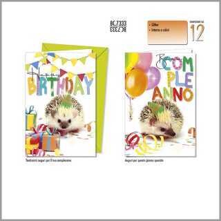 Biglietti Augurali Compleanno Ricci 12Unt