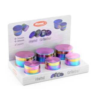 GRINDER ATOMIC Metal Neon Color 3 Parti x1pz