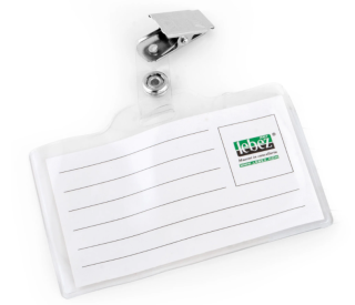 LEBEZ Portabadge con clip 9,3x6cm scx50pz