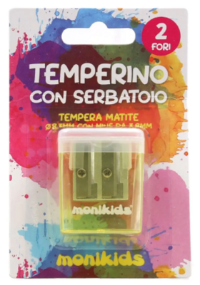 MONIKIDS Temperamatite Con Serbatoio 2 Fori x1pz