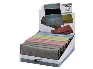 CHAMP Portatabacco Simil Pelle 160x70mm 4 Colori Assortiti x1pz