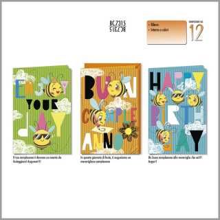 Biglietti Augurali Mini Compleanno 12Unt