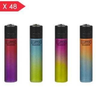 Accendino CLIPPER Micro BLACK CRYSTAL GRADIENT BW scx48pz