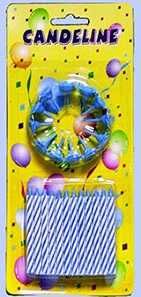 DE FILIPPO Candeline Celesti Con Supporto 12unt x1blister DE FILIPPO Candeline Celesti Con Supporto 12unt x1blister