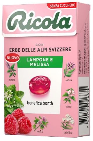 RICOLA Astuccio Lampone e Melissa 50gr SZ scx20pz RICOLA Astuccio Lampone e Melissa 50gr SZ scx20pz
