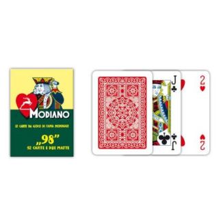 MODIANO Carte Da Ramino POKER '98' Mazzo ROSSO