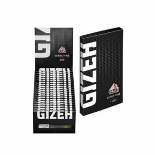 GIZEH Cartina Corta Doppia Magnet EXTRAFINE Nera scx20pz