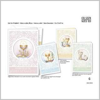 Biglietti Augurali COMUNIONE 4 Sogg. 12Unt Biglietti Augurali COMUNIONE 4 Sogg. 12Unt