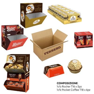 FERRERO Kit Praline Singole 188pz + EXPO da Banco