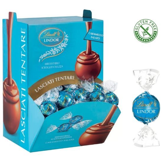 LINDT Boules LINDOR CARAMELLO SALATO 96pz Bocca di Lupo