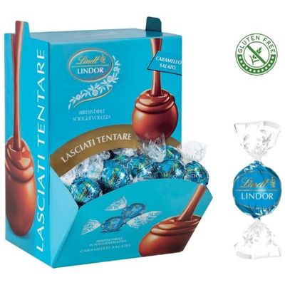 LINDT Boules LINDOR CARAMELLO SALATO 96pz Bocca di Lupo