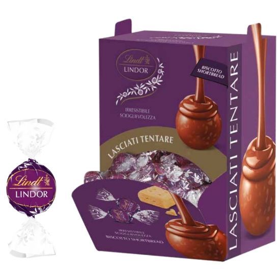 LINDT Boules LINDOR SHORTBREAD 96pz Bocca di Lupo