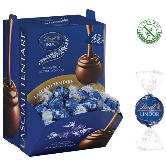 LINDT Boules LINDOR FONDENTE 45% 96pz Bocca di Lupo