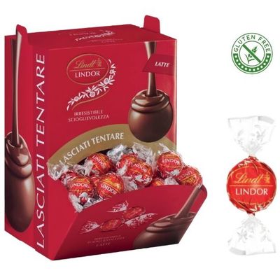 LINDT Boules LINDOR LATTE 96pz Bocca di Lupo
