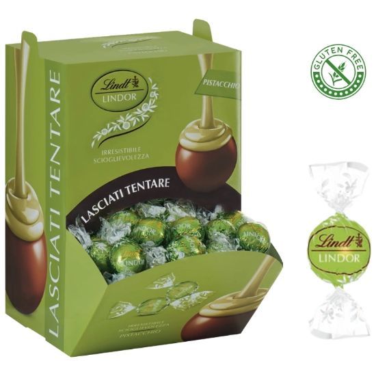 LINDT Boules LINDOR PISTACCHIO 96pz Bocca di Lupo