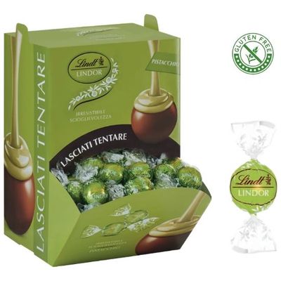 LINDT Boules LINDOR PISTACCHIO 96pz Bocca di Lupo