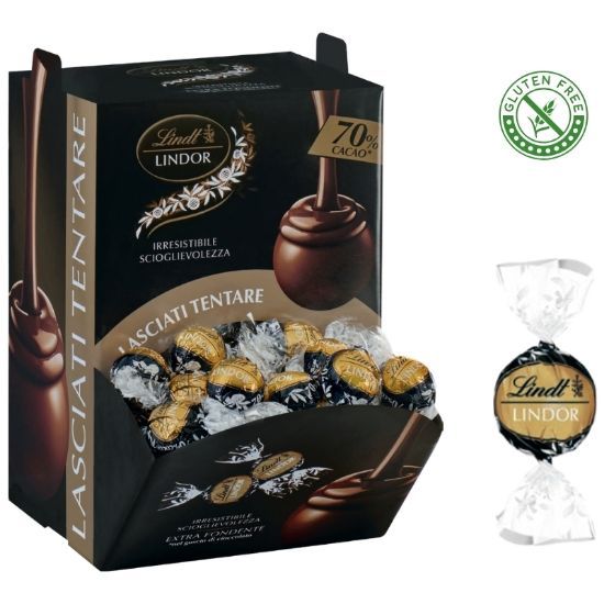 LINDT Boules LINDOR FONDENTE 70% 96pz Bocca di Lupo