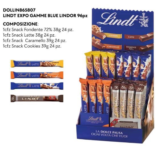 LINDT Expo Gamme Blue LINDOR 96pz