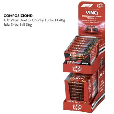 NESTLE' Expo KIT KAT 48pz - Premi FORMULA1