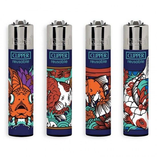 Accendino CLIPPER Large ASIAN FISHES scx48pz Accendino CLIPPER Large ASIAN FISHES scx48pz