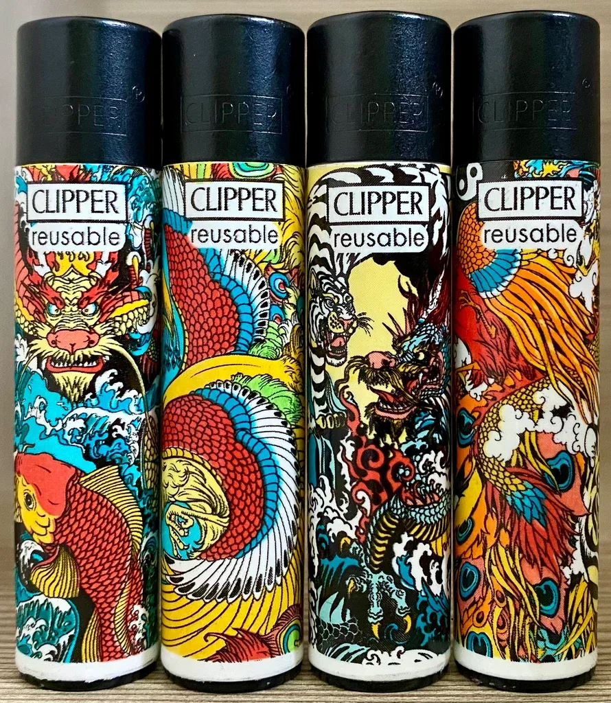 Accendino CLIPPER Large 420 FANTASY CREATURES scx48pz Accendino CLIPPER Large 420 FANTASY CREATURES scx48pz