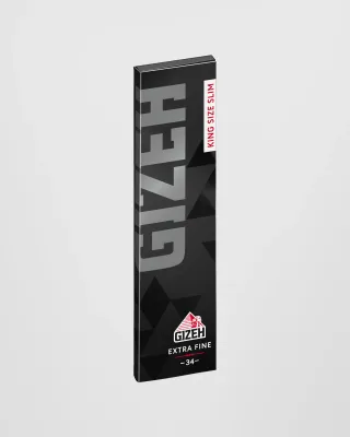 GIZEH Cartina Lunga KS Slim BLACK Magnet EXTRAFINE scx50pz GIZEH Cartina Lunga KS Slim BLACK Magnet EXTRAFINE scx50pz