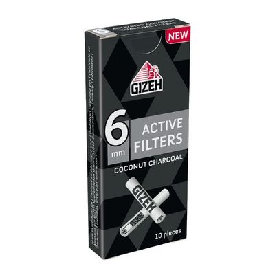 GIZEH Filtri Slim 6mm COCONUT CHARCOAL Ast. 10ff scx20pz GIZEH Filtri Slim 6mm COCONUT CHARCOAL Ast. 10ff scx20pz
